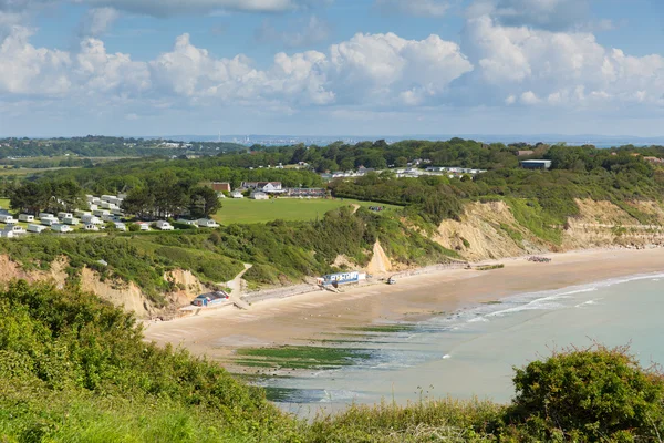 Whitecliff bay κοντά bembridge Ανατολική Νήσος Γουάιτ — Φωτογραφία Αρχείου