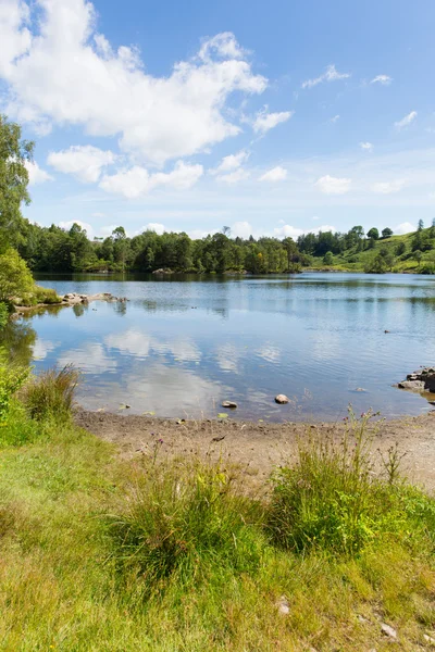 Tarn hows in de buurt van offers lake district national park Engeland uk — Stockfoto