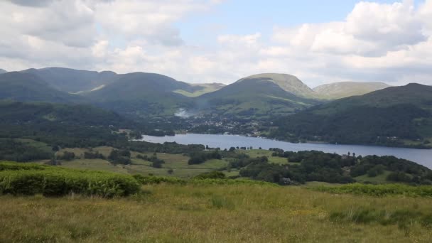 View towards Windermere Lake District National Park England uk — Stock Video