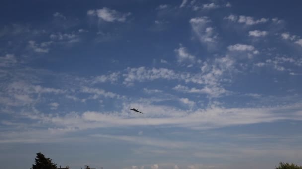 Вулкан бомбардувальник військовий літак раніше використовувалися британські raf — стокове відео