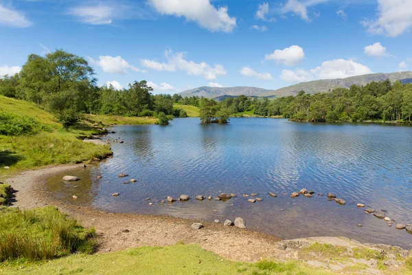 Tarn hows Lake District National Park engeland uk buurt hawkshead — Stockfoto