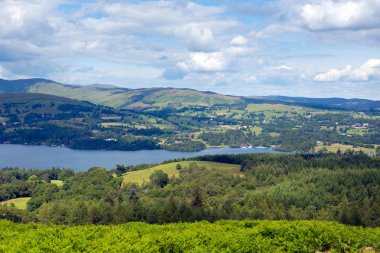 Windermere Gölü gölleri Milli Parkı İngiltere İngiltere güzel güneşli yaz gününde