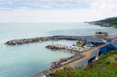 Ventnor harbour Isle of wight İngiltere'de güney kıyısında ada turizm şehir