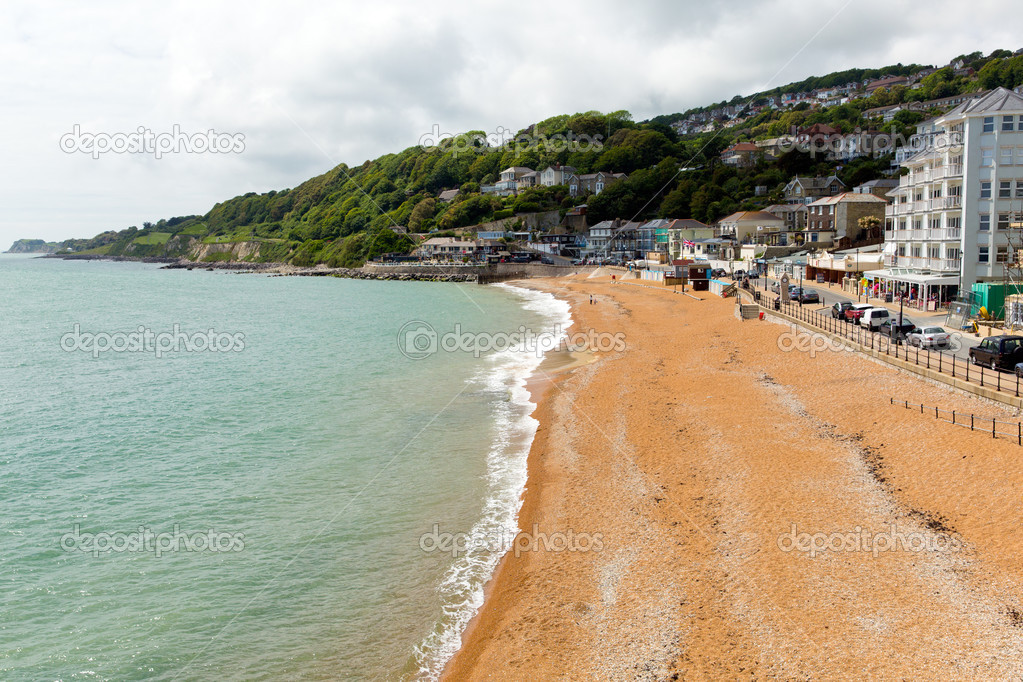 Ventnor beach Isle of Wight uk south coast of the island tourist town