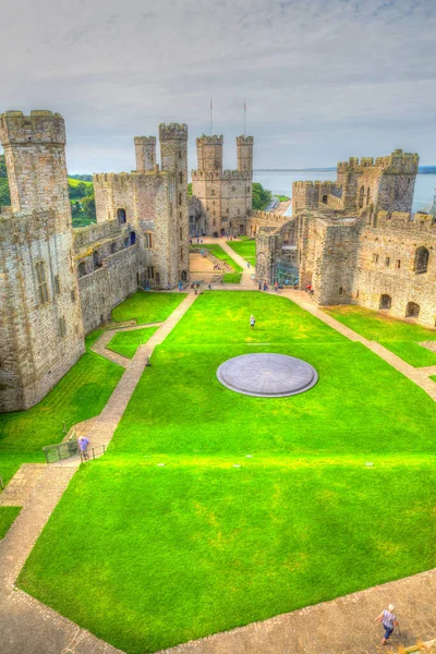 Caernarfon Castle Wales Großbritannien Mittwoch Den September 2016 — Stockfoto