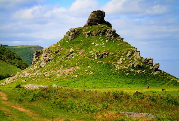 Tal Der Felsen Bei Lynton Devon — Stockfoto