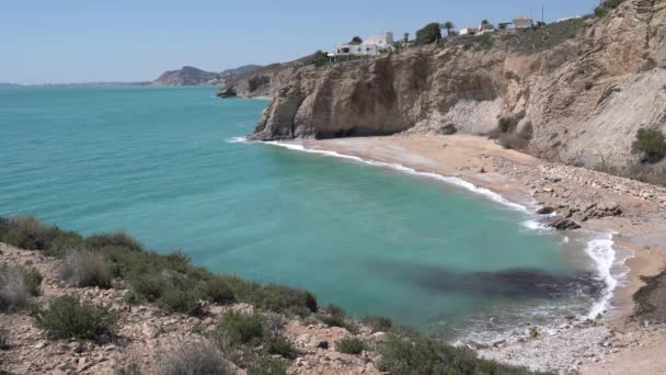 Plage Bon Nou Près Villajoyosa Alicante Espagne Sud Playa Paraiso — Video