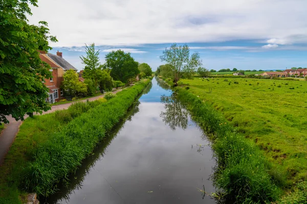 Bridgwater Taunton Canal Somerset Engelse Waterweg Het Westen Van Het — Stockfoto