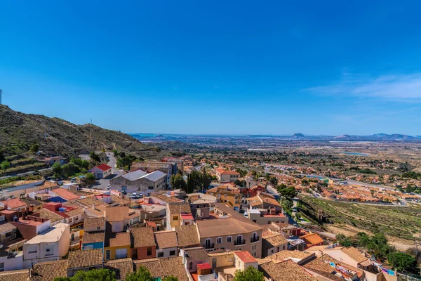Vista Del Mirador Del Pueblo Busot España Desde Mirador Monte — Foto de Stock