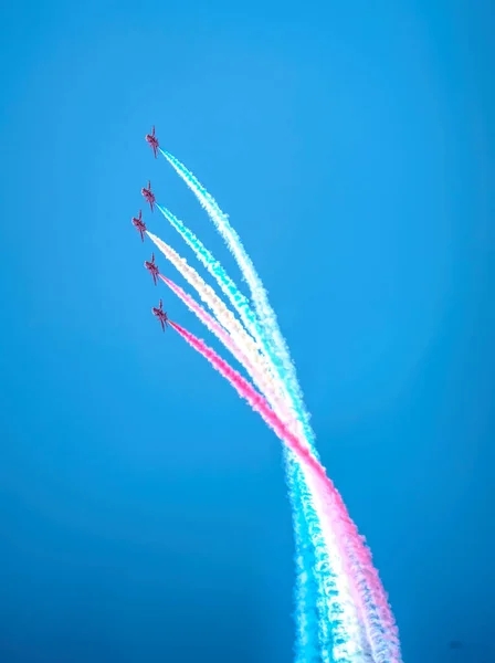 Weston Super Mare Somerset England June 26Th 2022 Red Arrows — Stock Photo, Image