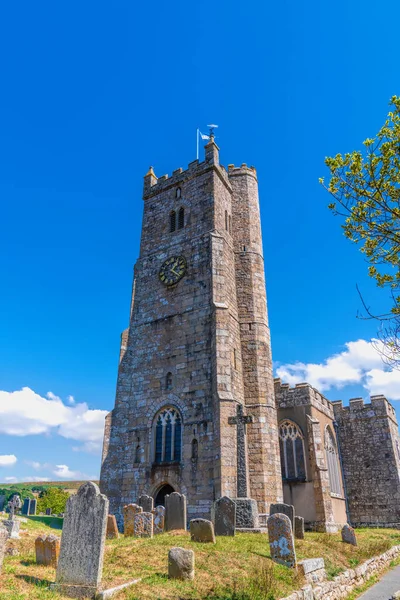 Церковь Сент Эндрюс Дартмур Девон Англия Великобритания — стоковое фото