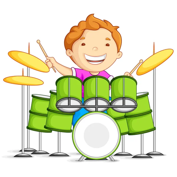 Drummer — Stock Vector