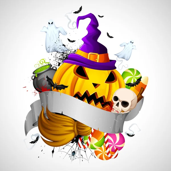 Fondo hallowen — Vector de stock