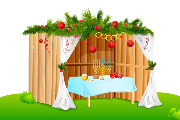 Sukkah decorado — Archivo Imágenes Vectoriales