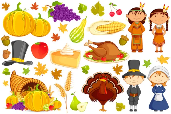 Thanksgiving collectie — Stockvector