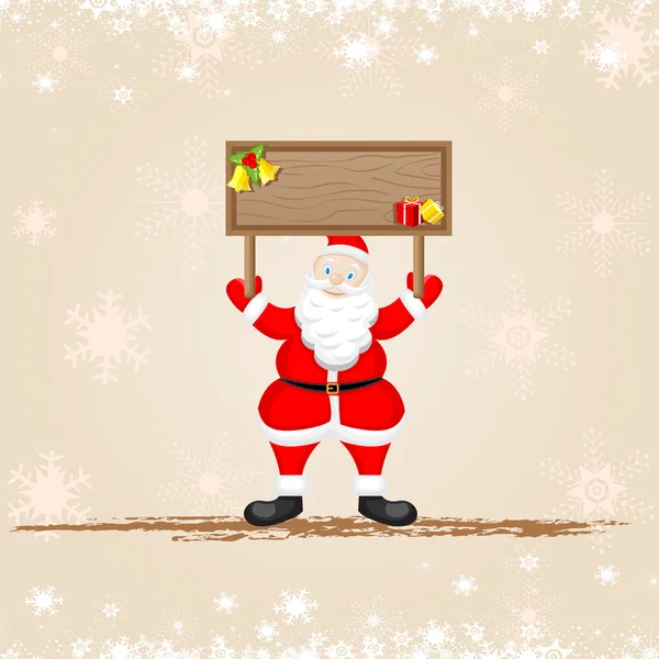 Papá Noel deseando Feliz Navidad — Vector de stock