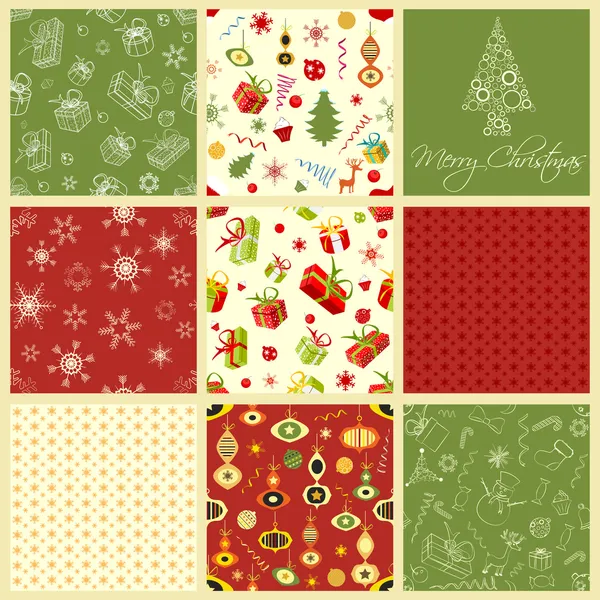 Seamless Christmas Pattern — Stock Vector