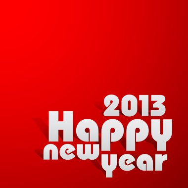 mutlu yeni yıl kağıt kesme