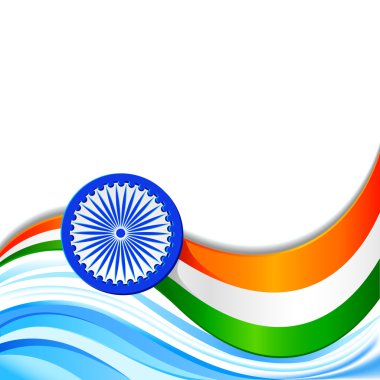 Indian Tricolor Background clipart