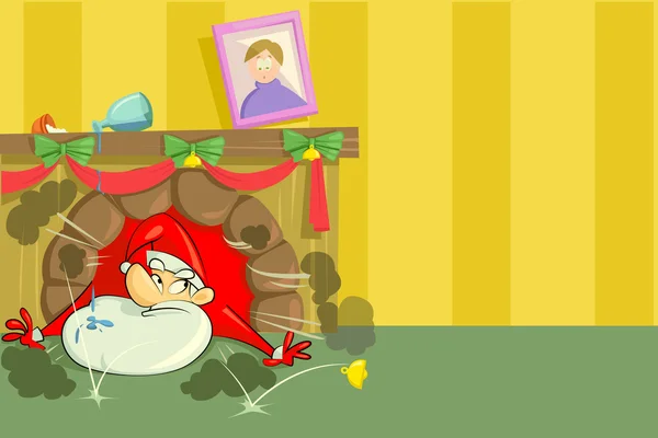 Funny Santa en Navidad — Archivo Imágenes Vectoriales