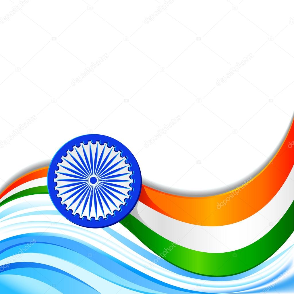 Indian Tricolor Background Stock Vector Image by ©stockshoppe #18006119