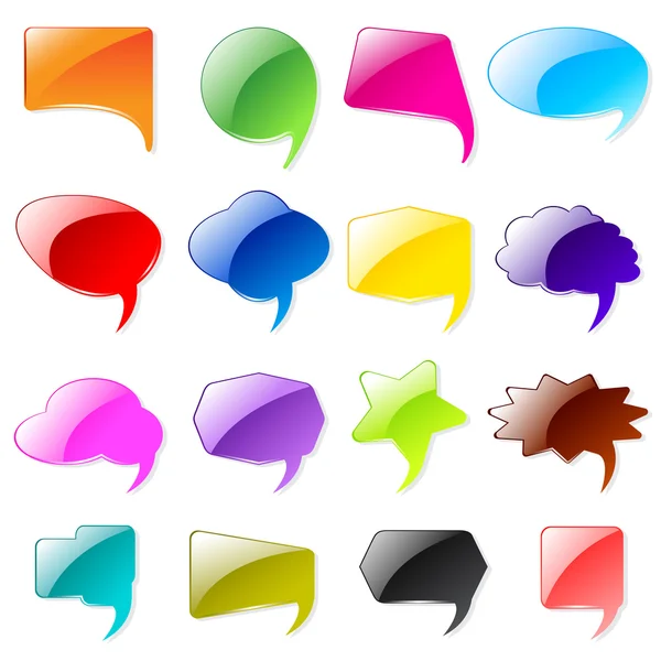 Colorful Chat Bubble — Stock Vector