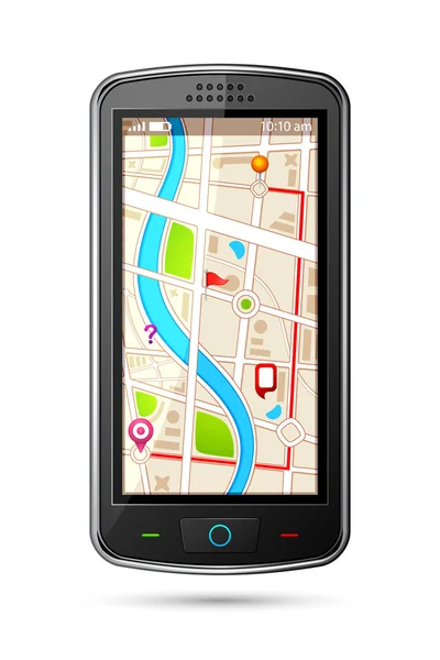 อุปกรณ์นําทาง gps — ภาพเวกเตอร์สต็อก