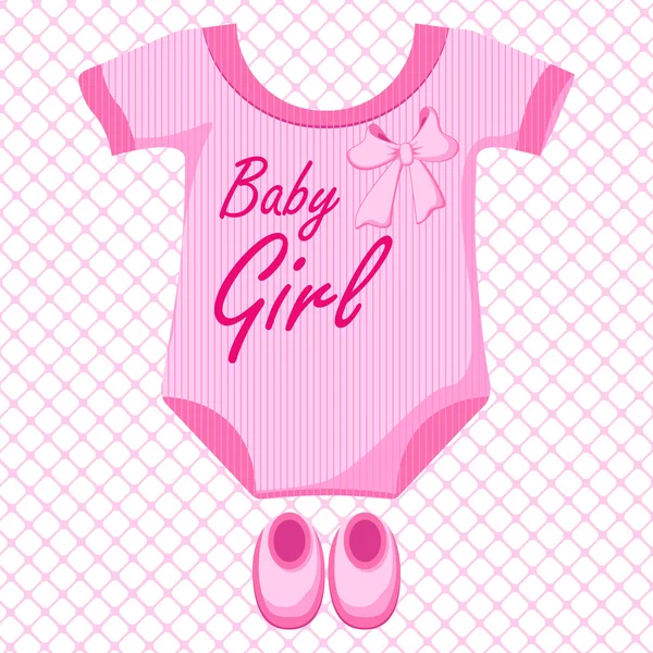 Robe de fille bébé — Image vectorielle
