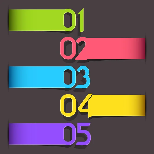 Färgglada taggen för olika val — Stock vektor