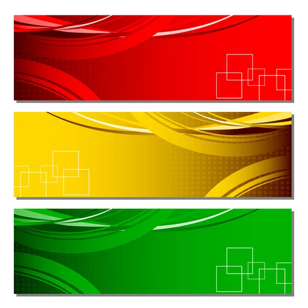 Bandeira colorida — Vetor de Stock