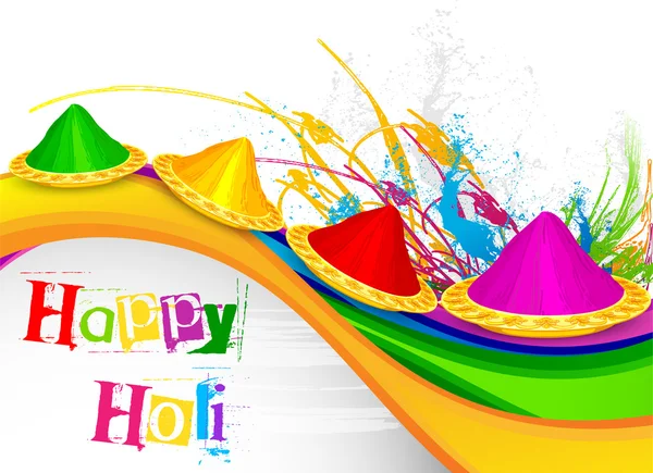 Holi Celebration — Stock Vector