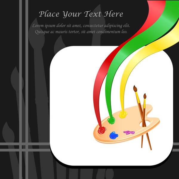 Paint Brush and Palette