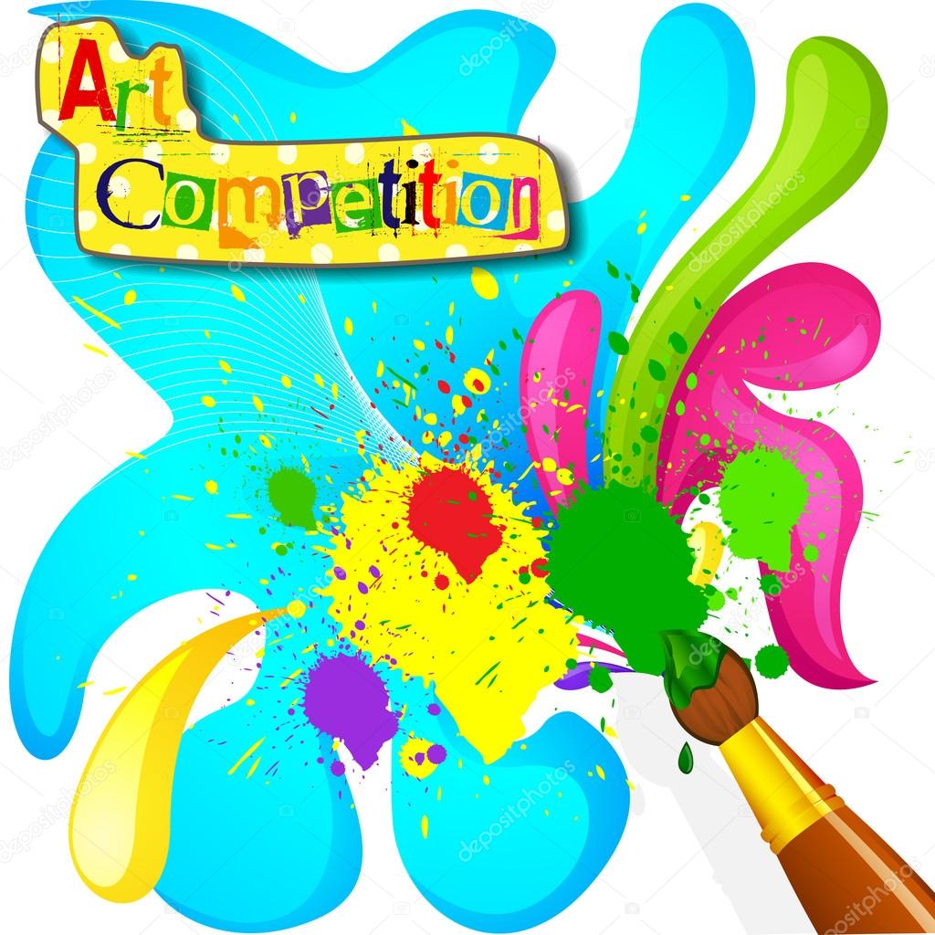 Art and Painting Competition Poster — Stock Vector © 23210014