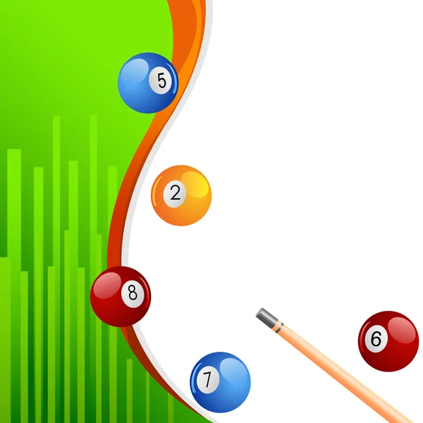 Colorful Snooker Ball — Stock Vector