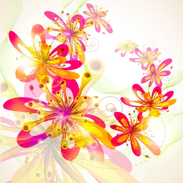 Ζωηρόχρωμο λουλούδι — Διανυσματικό Αρχείο