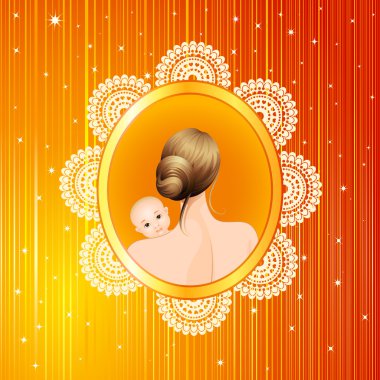 holding anne ve çocuk