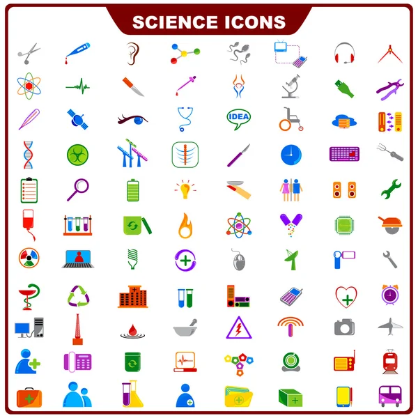 Icono de ciencia colorida — Archivo Imágenes Vectoriales