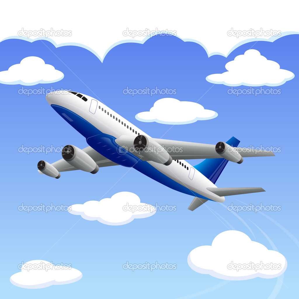Airplane travelling to your Destination