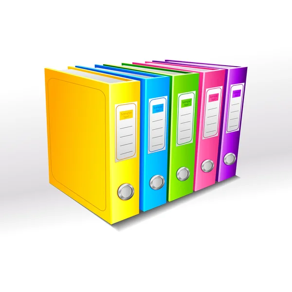 다채로운 파일 — 스톡 벡터