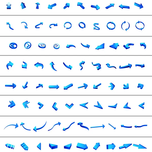 矢印コレクション — ストックベクタ