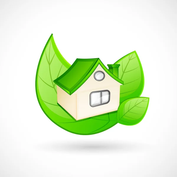 Conceito de casa verde —  Vetores de Stock