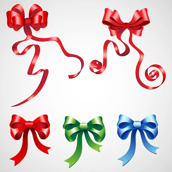 Kleurrijke ribbon bow — Stockvector