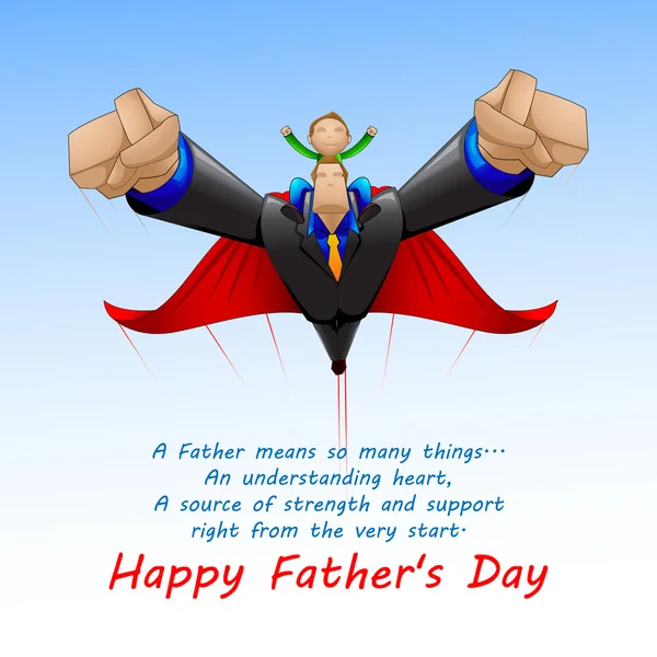 Süper baba ile oğlu uçan