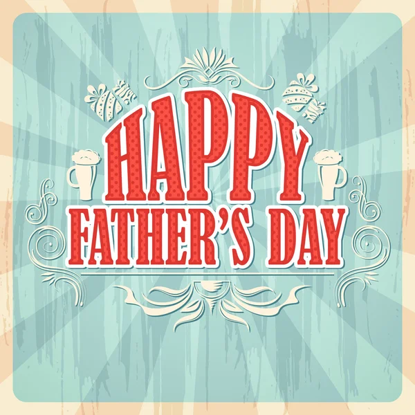 Šťastný Den otců pozadí — Stockový vektor