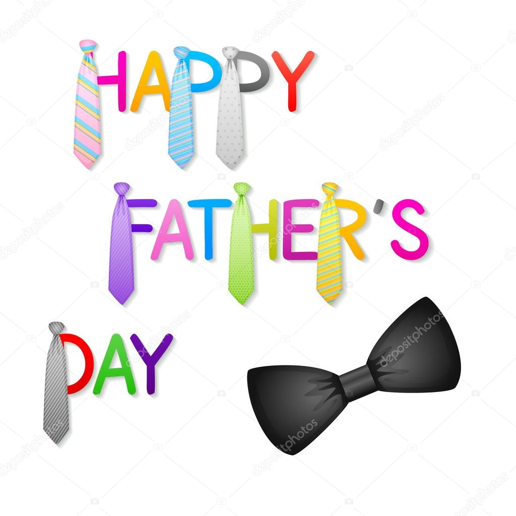 Father's Day Background with Tie