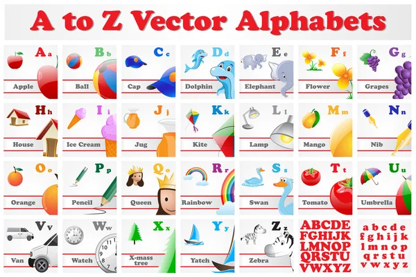 Set alfabeto — Vettoriale Stock