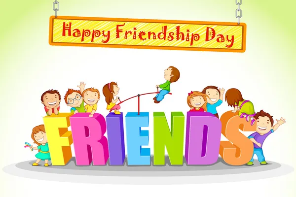 Jour de l'amitié — Image vectorielle