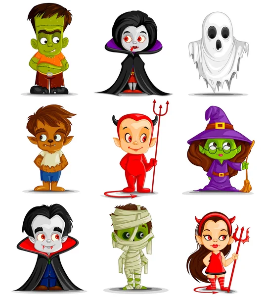 Monstruo Halloween — Vector de stock