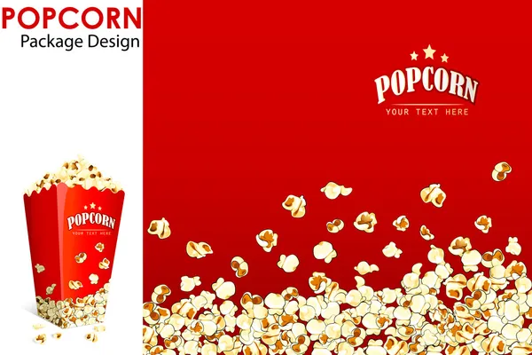 Secchio di popcorn — Vettoriale Stock