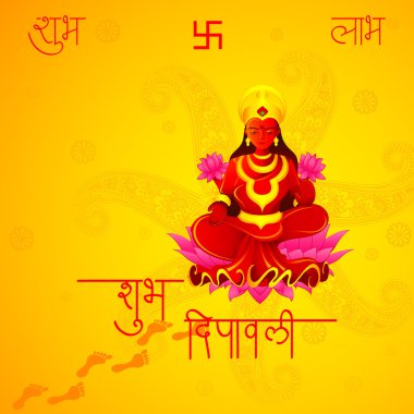 Tanrıça lakshmi diwali içinde